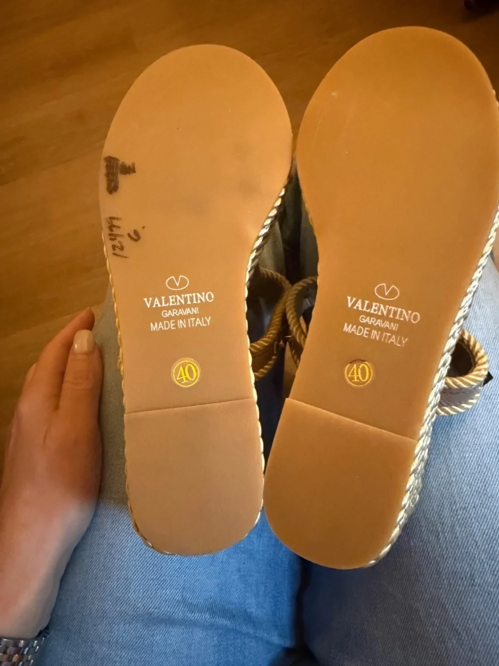 authentic Valentino wedges